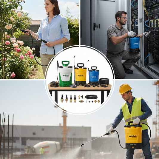 Opryskiwacze akumulatorowe i ciśnieniowe – który najlepiej sprawdzi się w ogrodzie, pracy serwisowej lub na budowie?